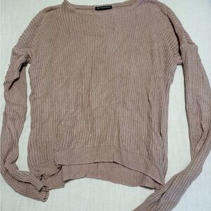 Brandy Melville Mauve Crew Neck Sweater